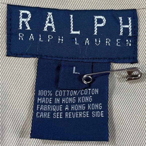 Ralph Ralph Lauren Men's Tan Buttoned Jacket Sz L SKU 5326 - Picture 4 of 7